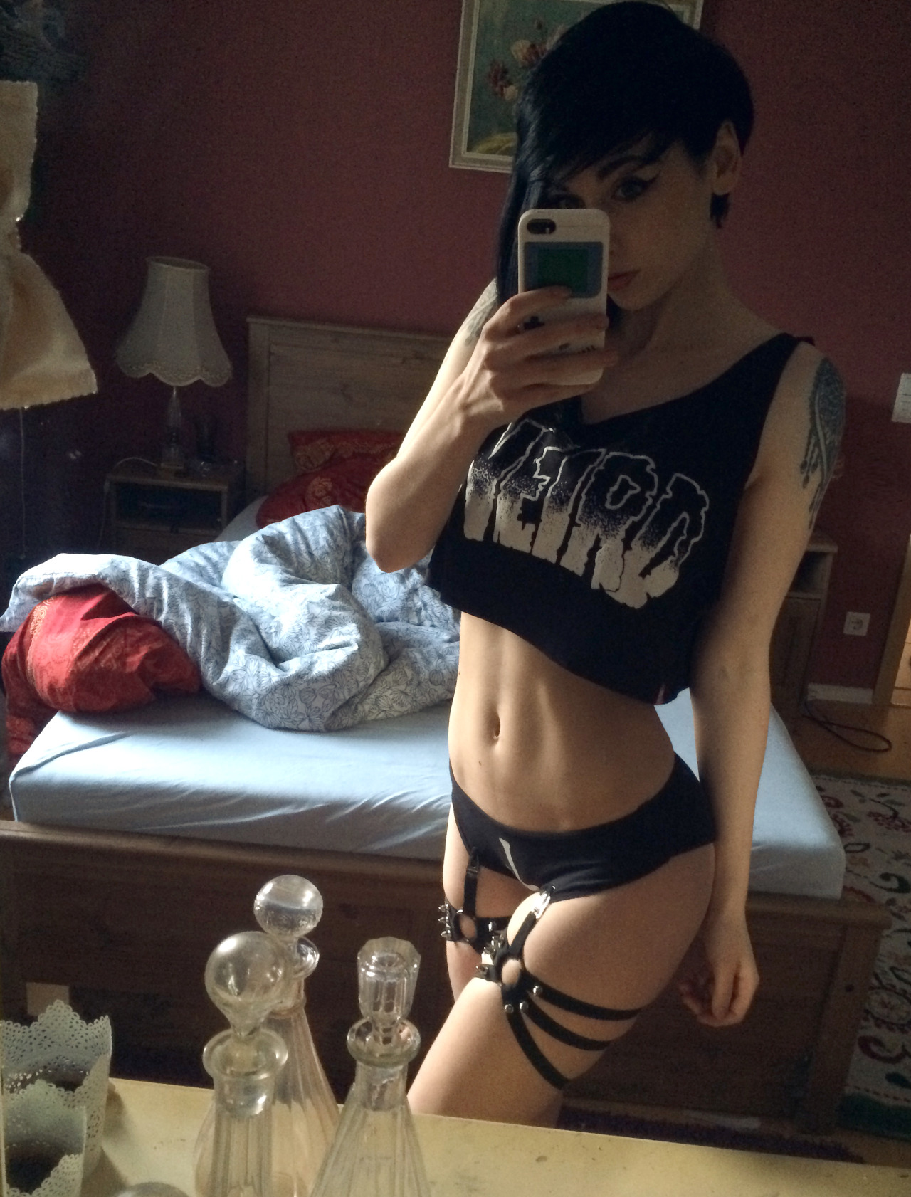 noralovely:   ❊Nora Lovely ❊ Instagram: noralovely Shirt and Hotpants are from