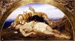 Adonis Wounded. 1887.  Briton Riviere. British. 1840-1920.  