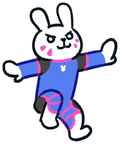 jungdraws:chibi bunny dva