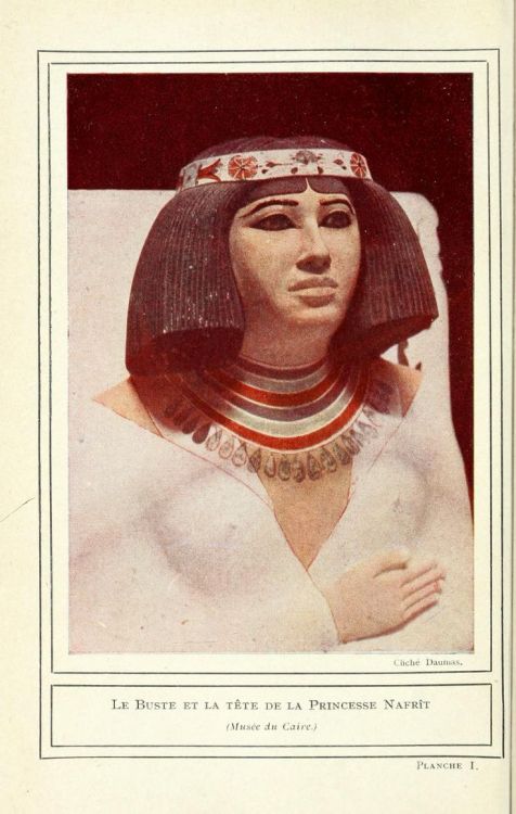 nemfrog:Plate 1. Princesse Nafrit. Princess Nofret. c. 2580 BCE. Égypte. 1911.
