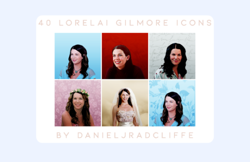 danieljradcliffe: 40 Lorelai Gilmore Icons requested by anonymous​ icons under the cut all are 150x1