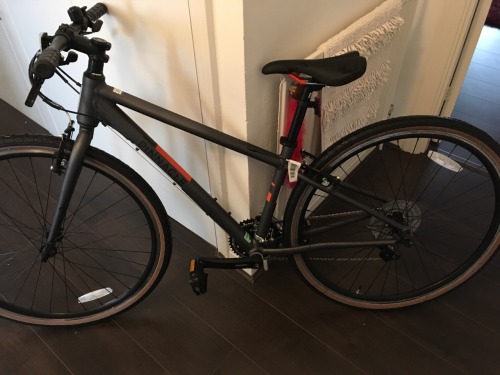So excited for my new bike!!! It&rsquo;s so light compared to my other one. It&rsquo;s a Pin