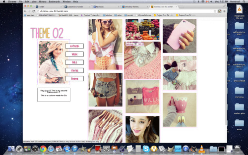 Theme 02 - Christinaxox *Custom theme* Live Preview ☯ Code Perks: Super easy to customize   Tons of 