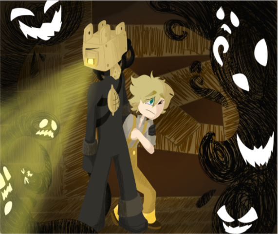 Norman and Sammy (Bendy and the Ink Machine) by xShadowtoonsx on