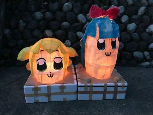 nightfuryqueen: So, during the recent Kanazawa Hyakumangoku Festival, someone made two lanterns, one depicting Popuko and the other Pipimi, wich got quite the spotlight  Look at them go Together  Unstoppable And then, in a dramatic turn of events, one