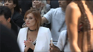godblessmalemodels:  Lindsay Lohan @Moschino Mens S/S 15. 