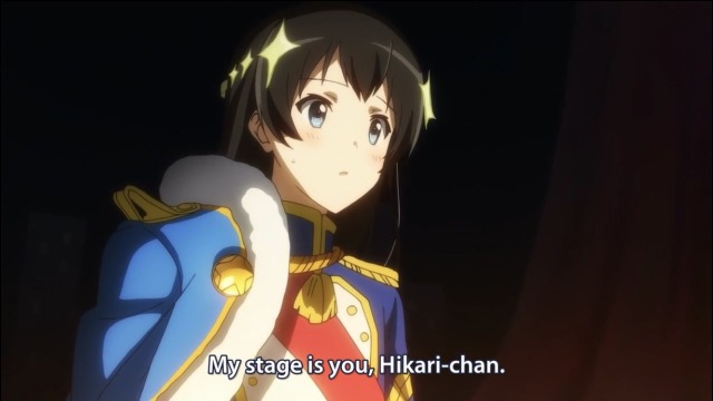 subtitle transcription: my stage is you, hikari-chan