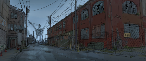 scottwatanabe: At one point more scenes took place in an industrial area of San Fransokyo. Most of t