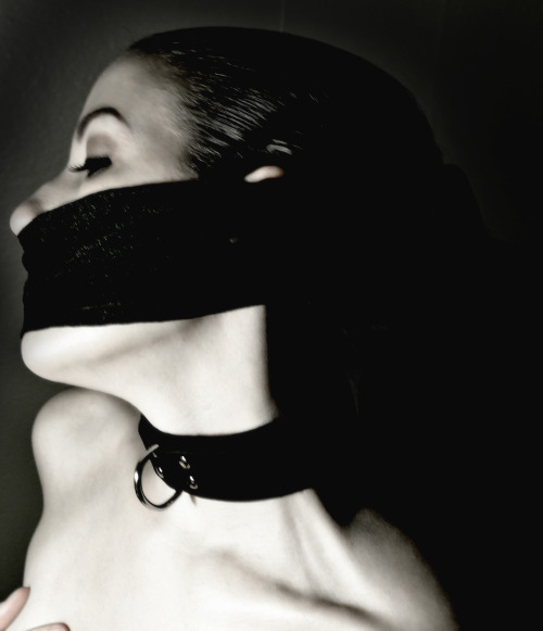 fetishweekly:  Collared and gagged: a series of close-ups we took spur of the moment. 