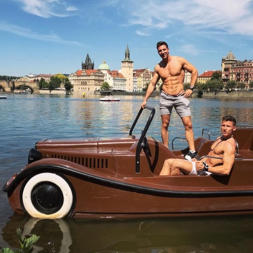 Niko and Jon in PragueWho follows our special “Summer in Prague” project? #belami #boys #hink #muscl