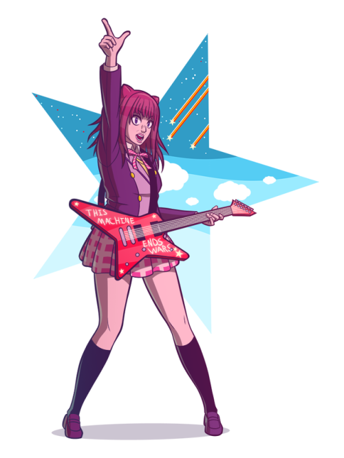  “Hey Kasumi, did you know guitars can end wars? They’re the strongest weapon in the wor