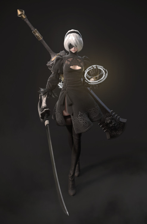 Nier:Automata - 2B Heaven 10 https://www.artstation.com/artwork/mRLEv