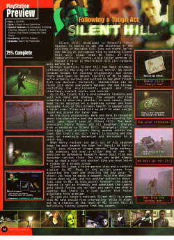 oldgamemags: Game Informer #70, Feb ‘99 - A preview of Silent Hill! [Follow Old Game Mags][Support us on Patreon] 