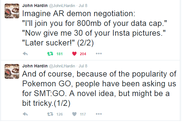 hotdog-air:  SMT:GO should be a no brainer but this is Atlus who are too lazy to