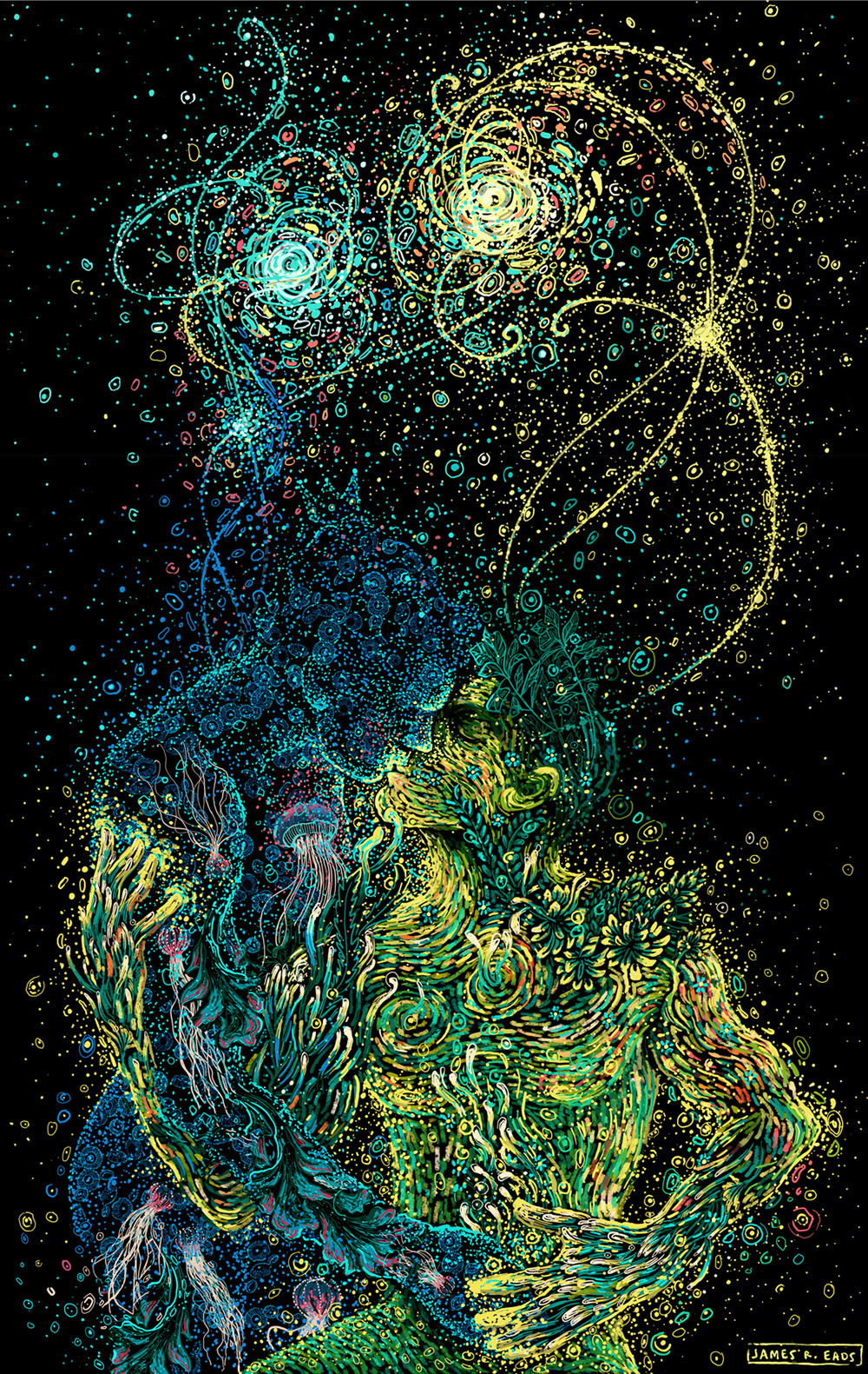 culturenlifestyle: Nature-Inspired Swirling Illustrations by James R. Eads Los Angeles