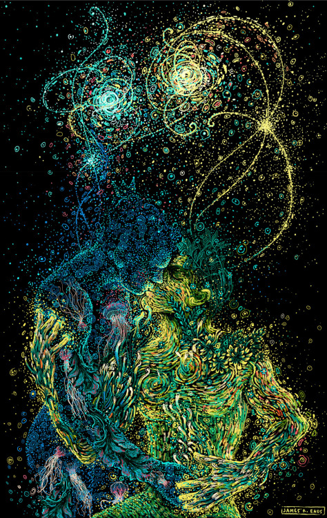 culturenlifestyle:  Nature-Inspired Swirling Illustrations by James R. EadsLos Angeles based multi-disciplinary artist and illustrator James R. Ead’s stunning illustrations are known for their unique style and technique. Following van Gogh’s signature