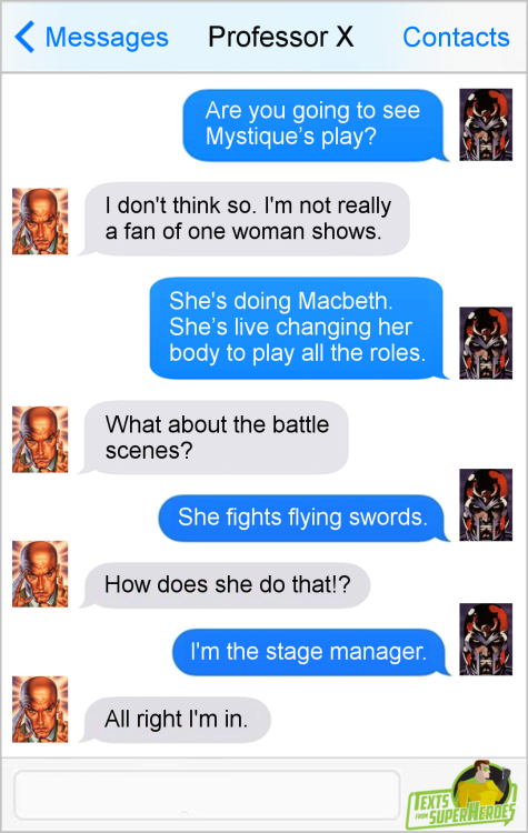 comicnerdalert: textsfromsuperheroes: Texts From Superheroes Facebook | Twitter | Patreon I think th