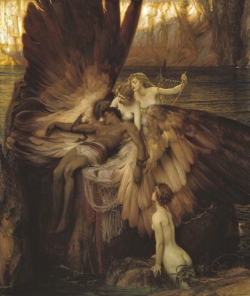 enchantedbook:“The Lament For Icarus” Herbert James Draper