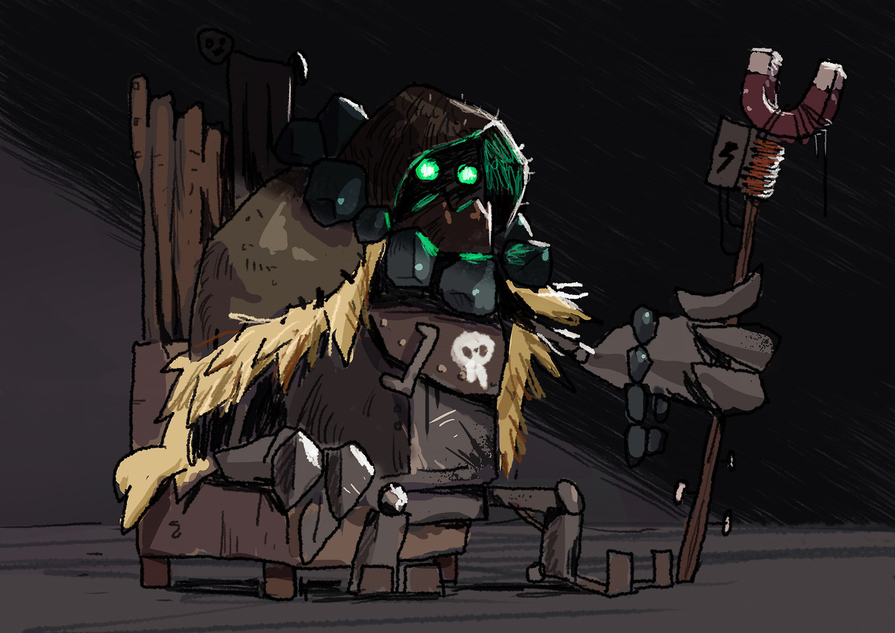 lindnr: My warlock robot, for character design challenge :) PS: he will consume ur