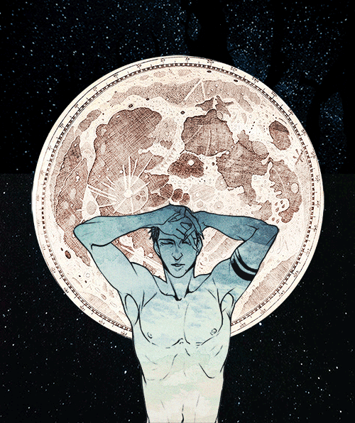 theteenagehorror:“You are my Moon and Stars.”Illustration in the background is Hevelius’