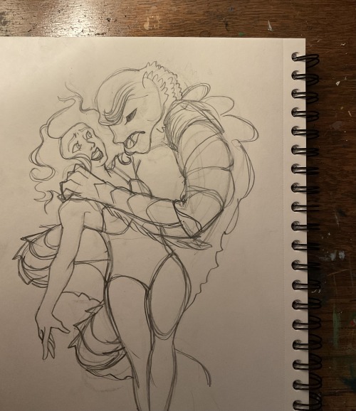 WIP For Day Ten Of Drawlloween: Black Lagoon