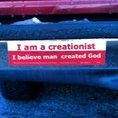 EPIC. #god #man #creationism #creationist #idiot #satire #religion #mancreatedgod