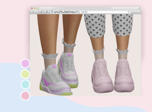 cerenozatak: ✰    ✰ i really like this sneakers by @tunayegit and wanted to add pastel swatches,hope