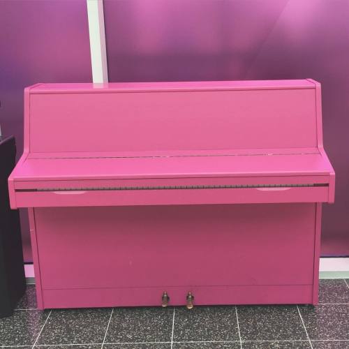 Found this pink piano when at a work event, who wants one? #pink #pinkpiano #music #pinknation #necb