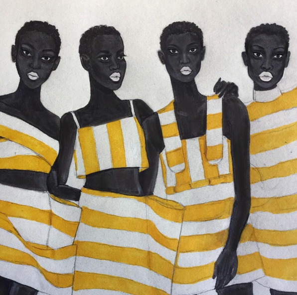 wetheurban: Black Woman Illustrations by Ben Biyayenda 17 year-old artist Ben Biyayenda’s