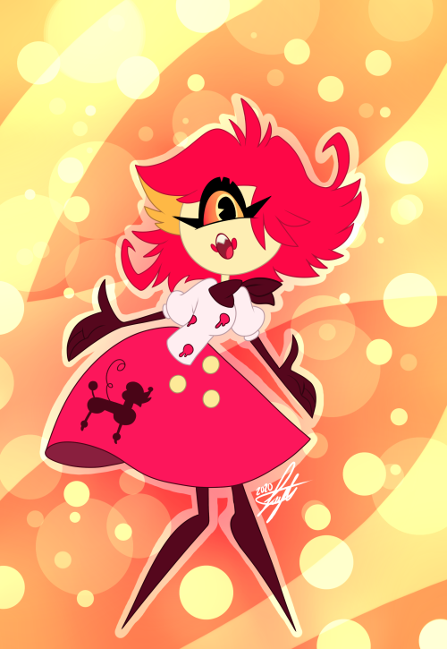 “This little darling is Nifty!” I doodled her last night and decided to finish it so here’s th