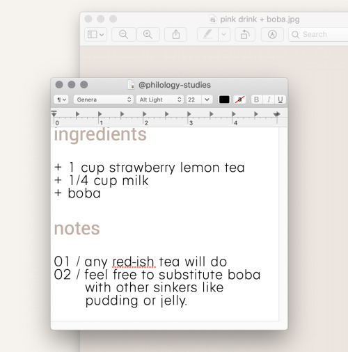 Drinks Featured In My Studyblr Posts | Boba Edition