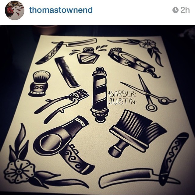 therealbarberjustin:  Thanks dude can’t wait to see it in person! @thomastownend