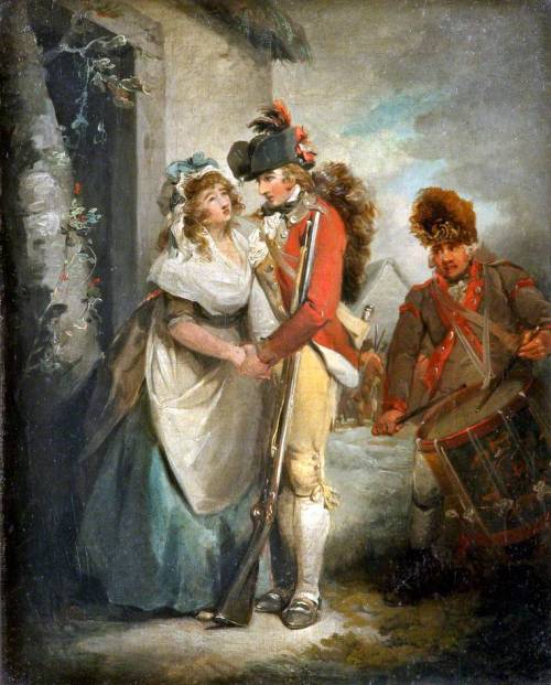 The Soldier’s Departure, George Morland, 1791Happy Veterans’ Day/Armistice Day.