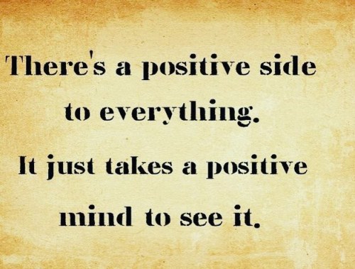 So today’s positive - speaking to someone in LA and planning what will be amazing when I go over. Th