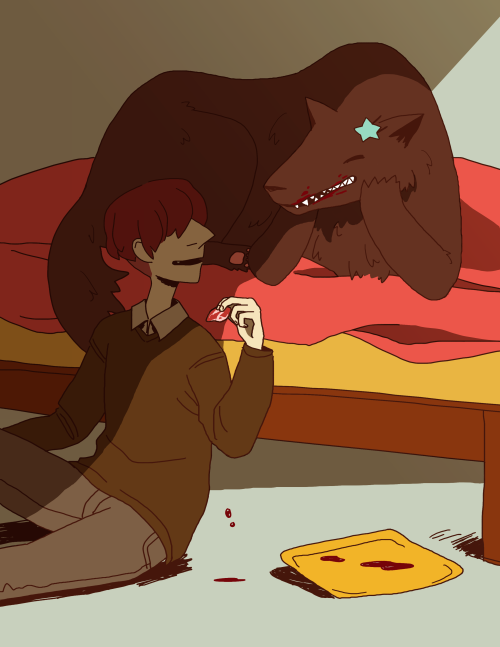 crumpetseeds:  linhfish:  it’s still February so it’s not too late to post this! here is a short comic about the troubles of being a werewolf on Valentine’s Day #werewolfproblems  YO THIS IS MEGA CUTE 