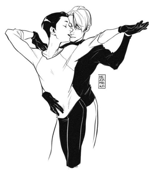 me-za-me-ro:And also a couple of viktuuri sketches from twitter.