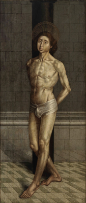 koredzas:  Nuno Goncalves - Martyrdom of Saint Vincent, Tied to a Column. 1470 