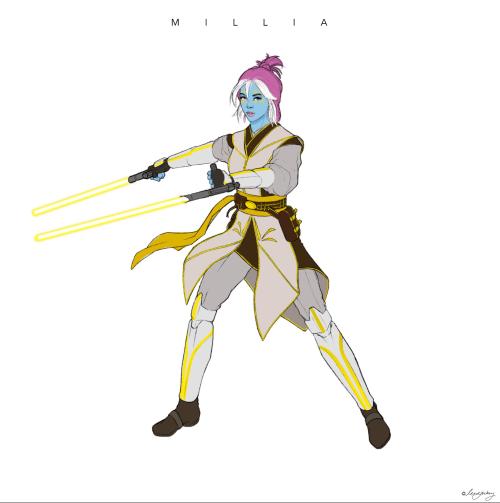 My Clone Wars Tabletop Character Millia Vener Drawn By @leadjockey !