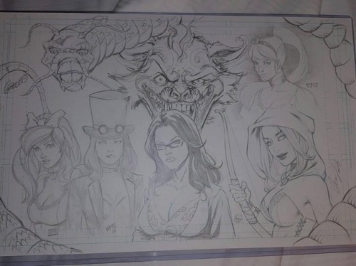 Check out this awesome Zenescope jam piece that one of our VIPs got at Heroes Con! Who can name all 