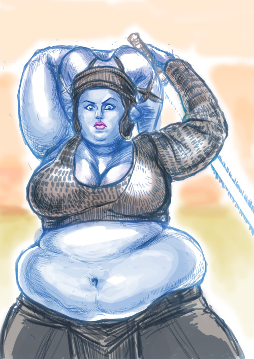 thekdubs: I heard a bunch of chubs artists NERDS got together to draw Aayla. I’ve never played Chro