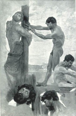 templeofposeidon:  Odysseus and the Sirens, study/detail Otto Greiner, German, 1869-1916 