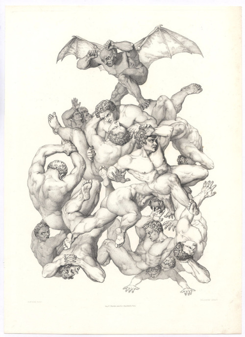 Louis Jean Désiré Delaistre (1800–1871)“The Fall”,1839? (pub.1863), after the painting by Jean-Jacqu