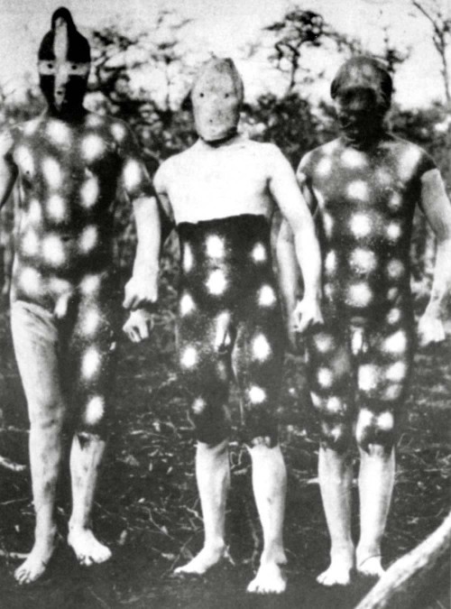 Selk'nam male initiation ceremonies, indigenous people in the Patagonian region of southern Argentin