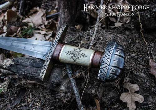 coolkenack:Grimir The Fierce From Hammer Shoppe Forge Joshua Branson on Facebook.com