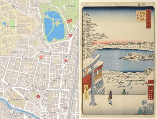 tanuki-kimono: [Ukiyo-e map], an interactive database showing the real locations behind famous paint