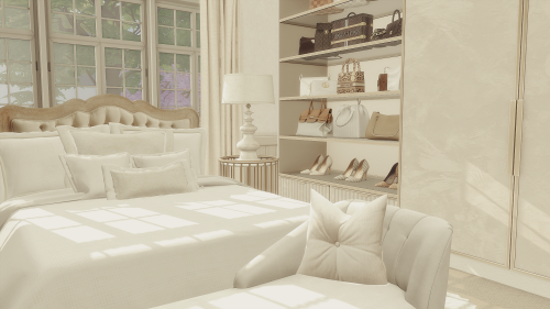 Modern Farmhouse Bedroom &amp; Wardrobe FindsThank to all CC creators: @xplatinumxluxexsimsx @co