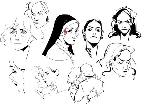 assorted maryisa sketches over the past few weeks