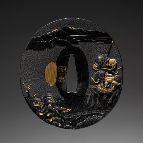 cma-japanese-art:Sword Guard, Yoshishige, mid 19th century, Cleveland Museum of Art: Japanese ArtSiz