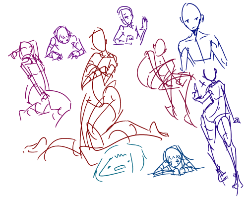 various figure/gesture drawings from this month
