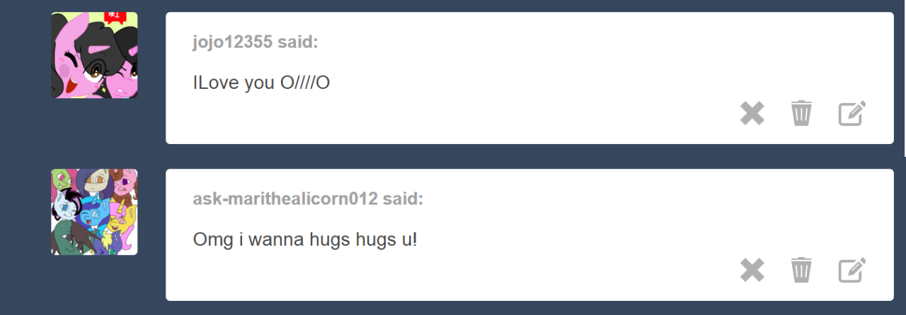 asksketchyskylar:*You’re too kind…♥*Enjoying the love  D'awww~! &lt;3
